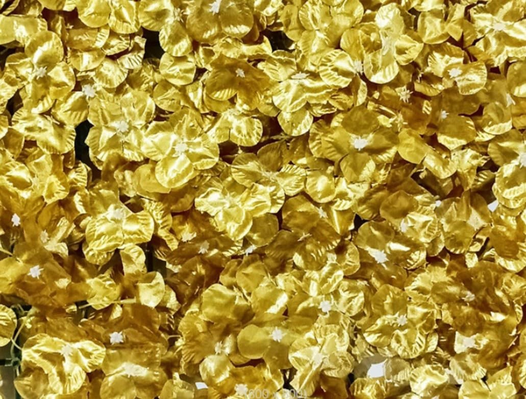 500PcsGold Artificial Silk Flower Petals Silk Rose Petals Fake Petals Emulati…