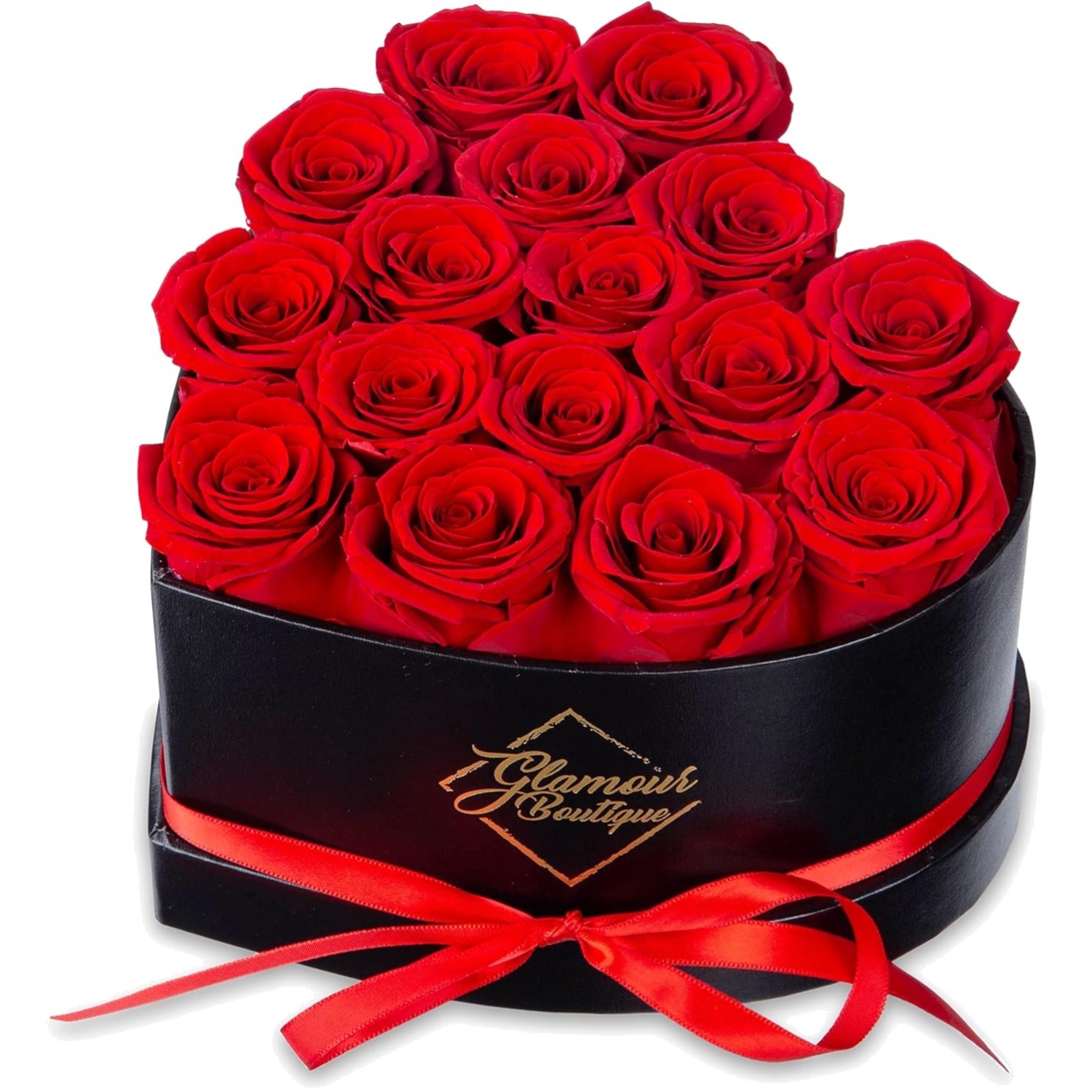 Luxury 16 Red Roses Gift Box – Preserved Flowers for Mom, Girlfriend, or Friend