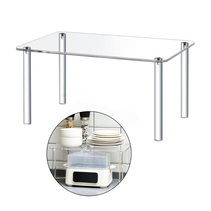 Contemporary Acrylic Plant Shelf for Modern Living Space Decoration Enhancement