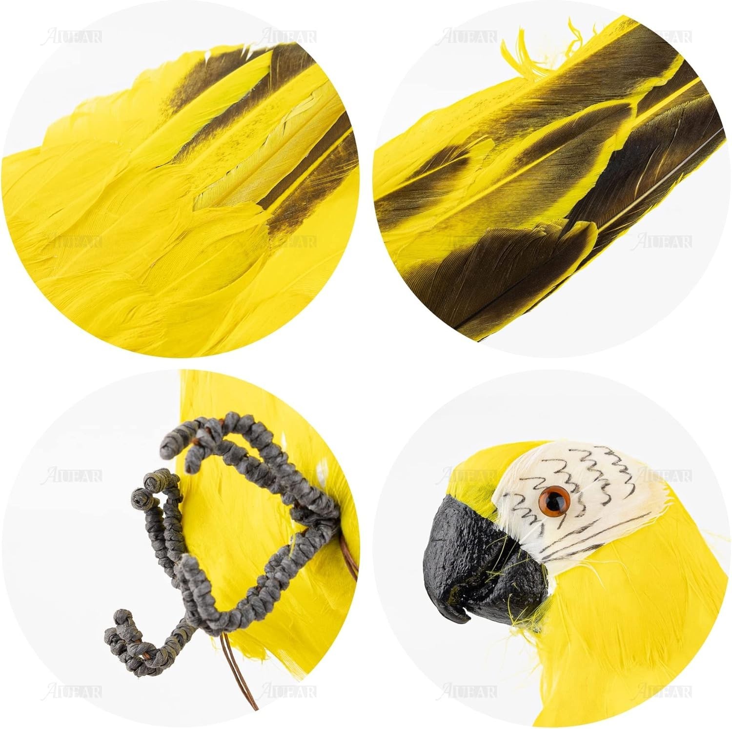 Artificial Big Bird Feathered Decoration