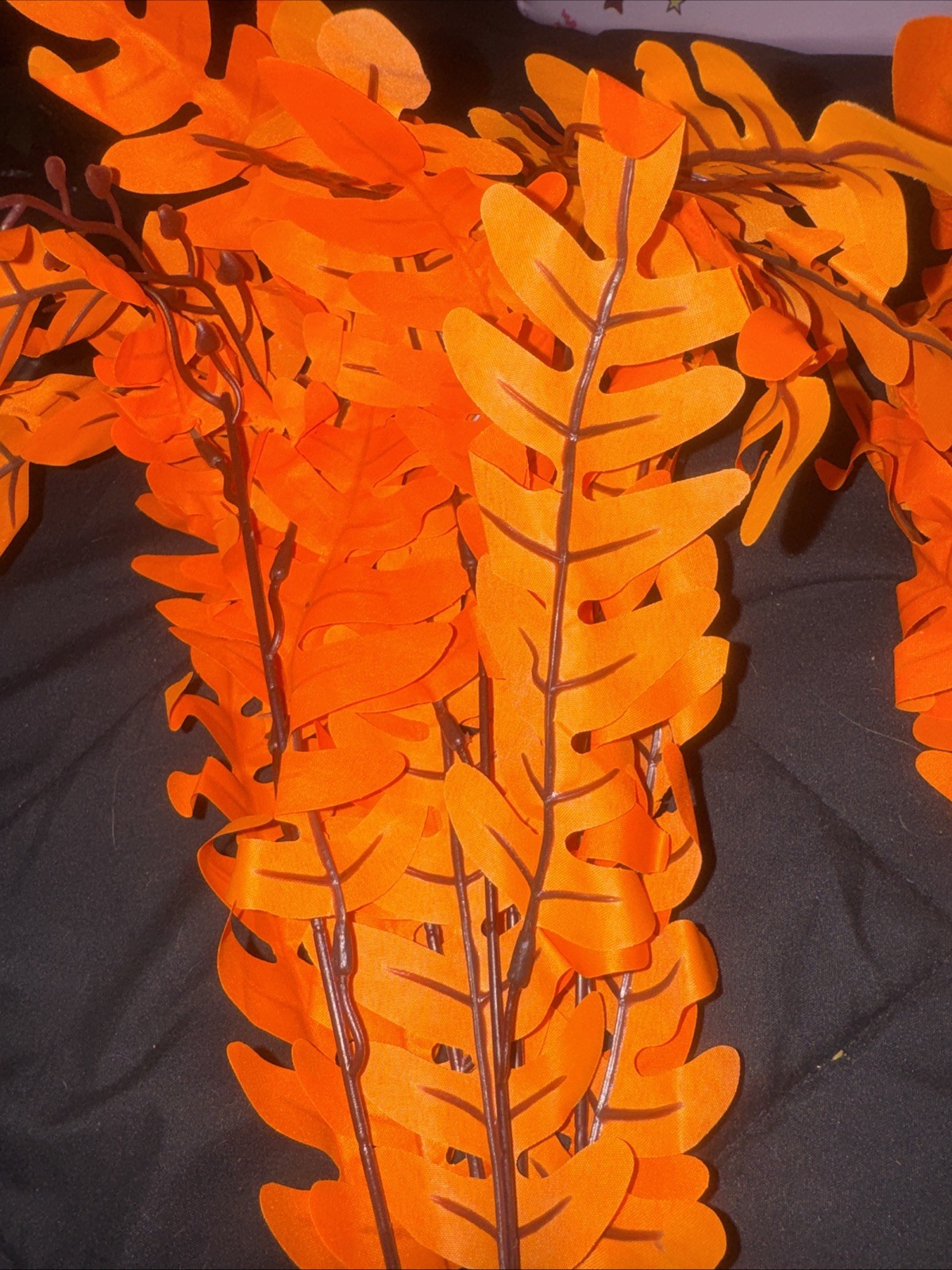 Ailanda 2 Pack Orange Floral Decor
