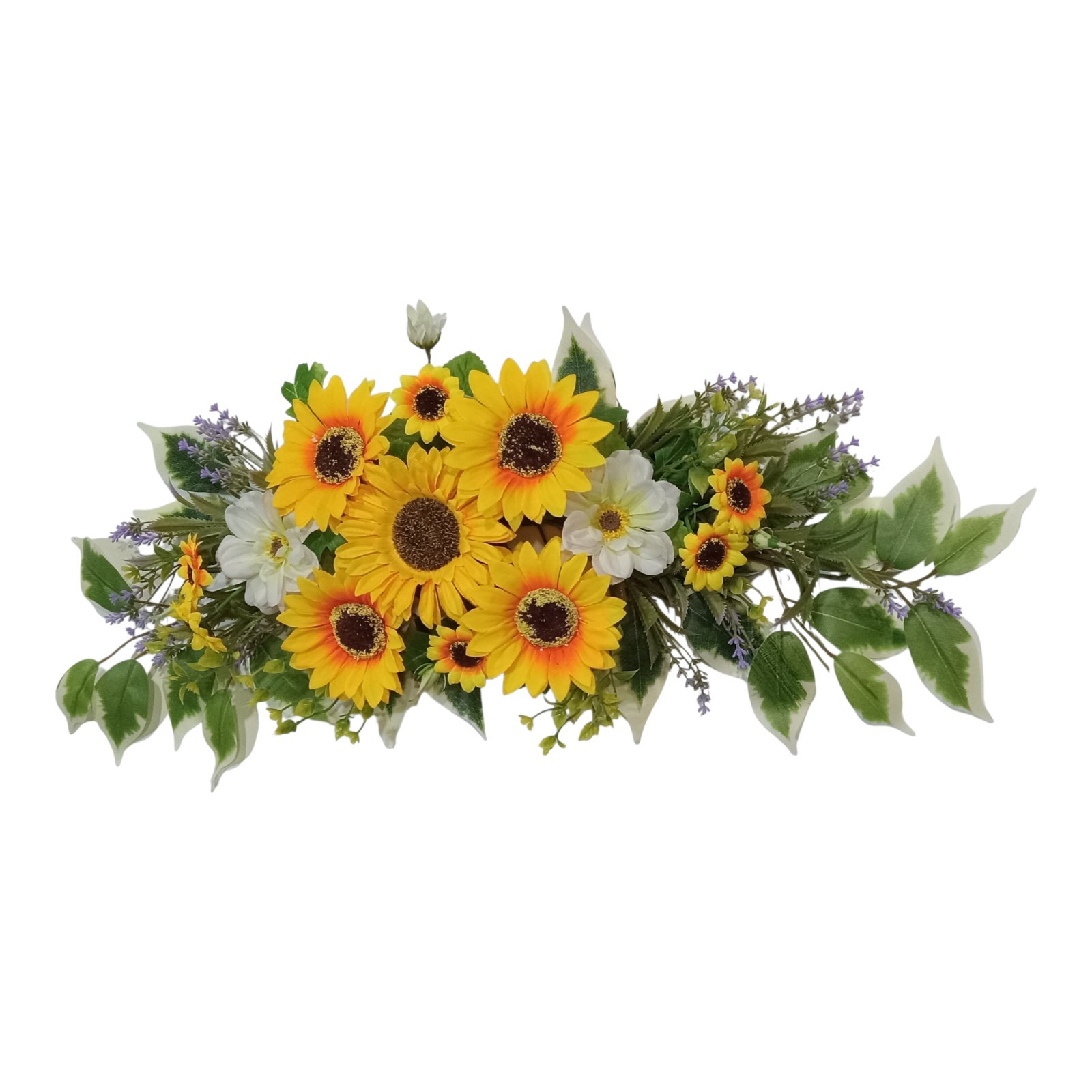 Sunflower 25″ (Display-Ready) Wall Door Window Arch Swag Silk Flower Decor E022