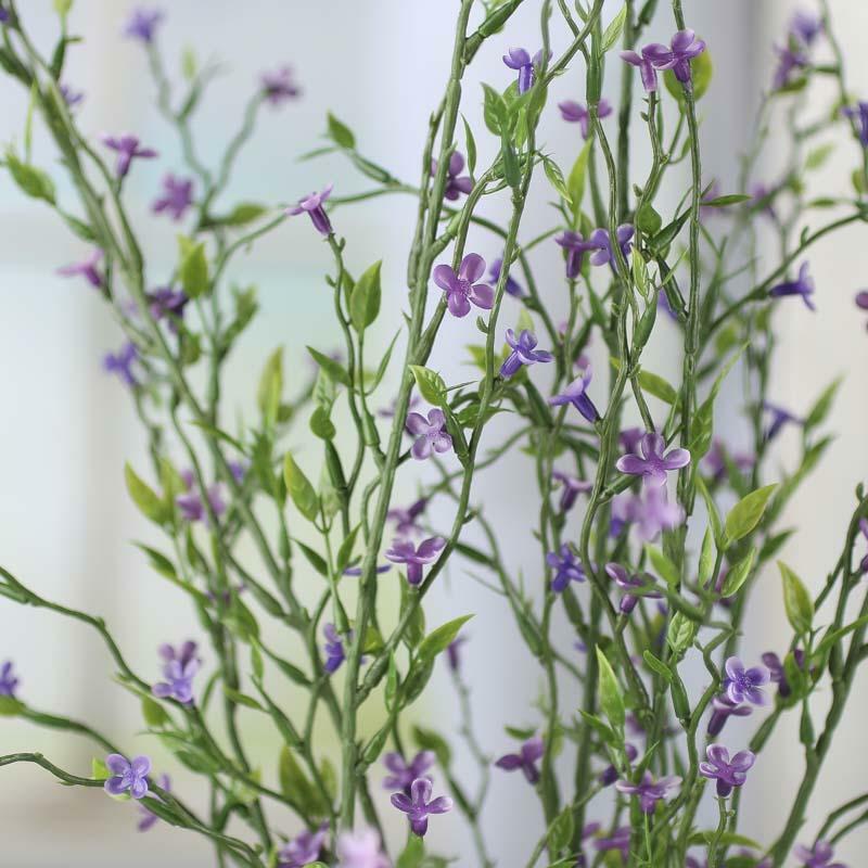 Factory Direct Craft Artificial Purple Meadow Wildflower Bush