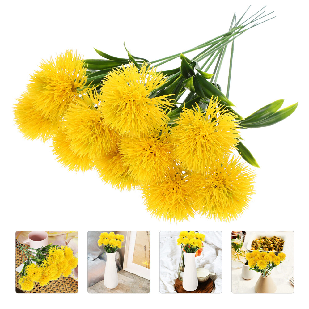10 Pcs Simulated Dandelion Ornaments Adornment Paperweight
