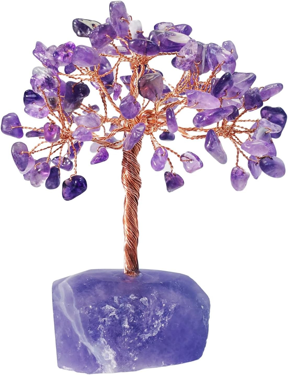 Tree of Life Healing Crystal Trees for Home Decor, Purple