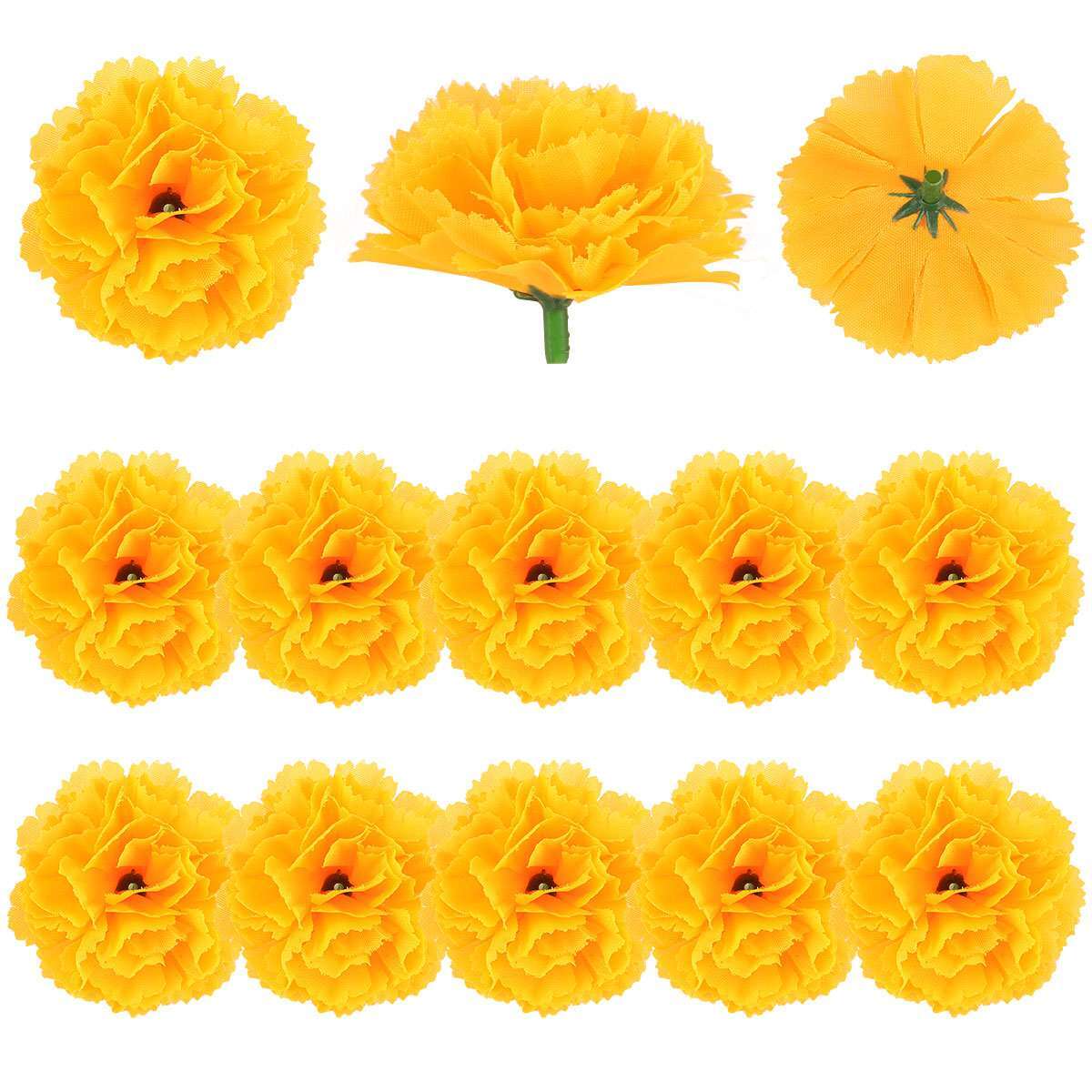 10/20/30/50Pcs Artificial Marigold Flower Garlands Diwali Indian Wedding Decor