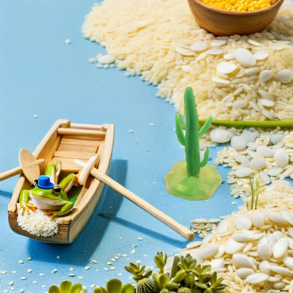 40 PCS Table Simulation Plants Fake Cactus Toy Modeling Ornament