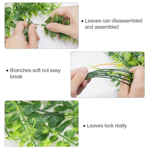 Artificial Hanging Plants Fern Vine – Fake Ivy Leaves Decoration for Indoors 2