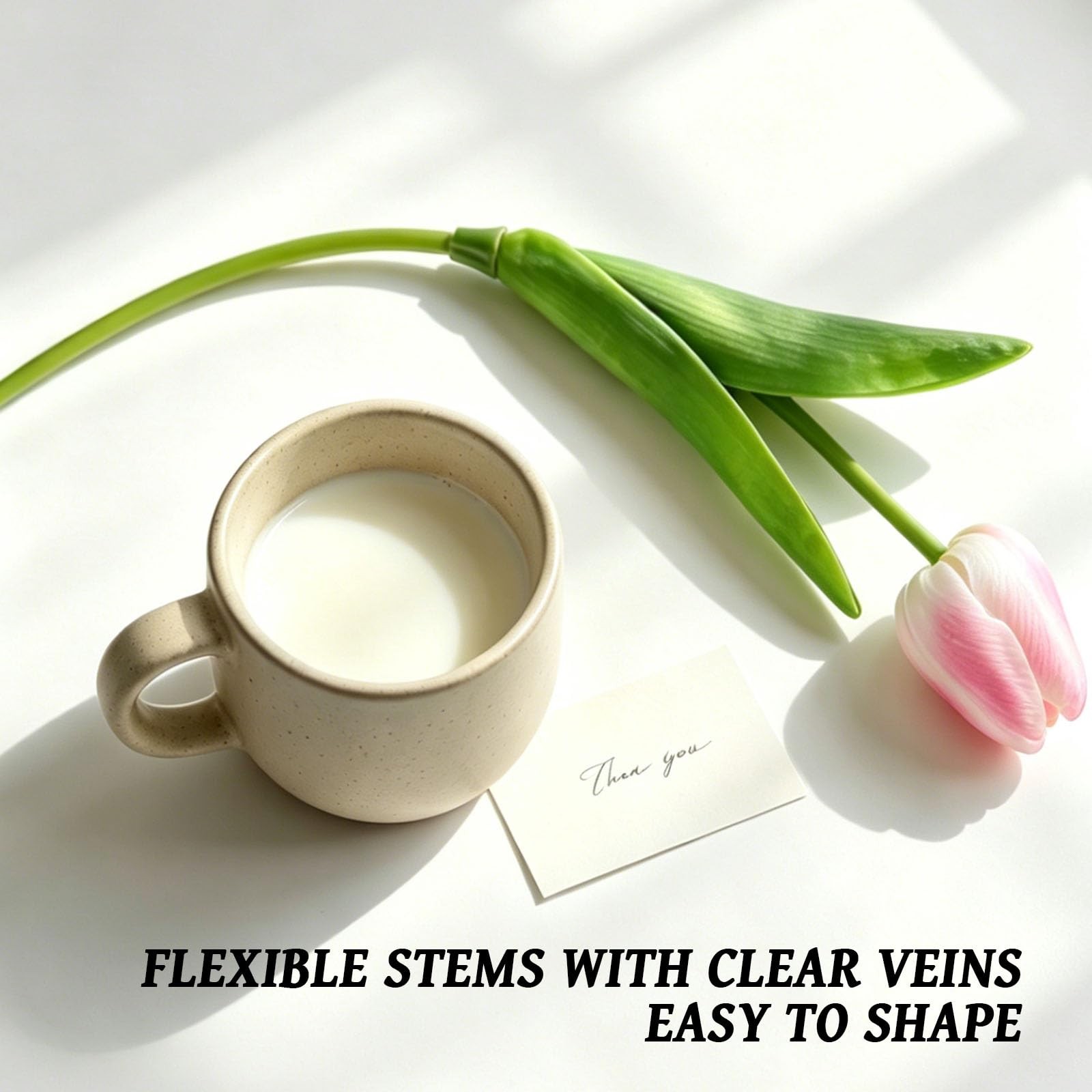 20 PCS Mixed Colors Artificial Tulips, PU Fake Tulips for Outdoors & Indoors,…