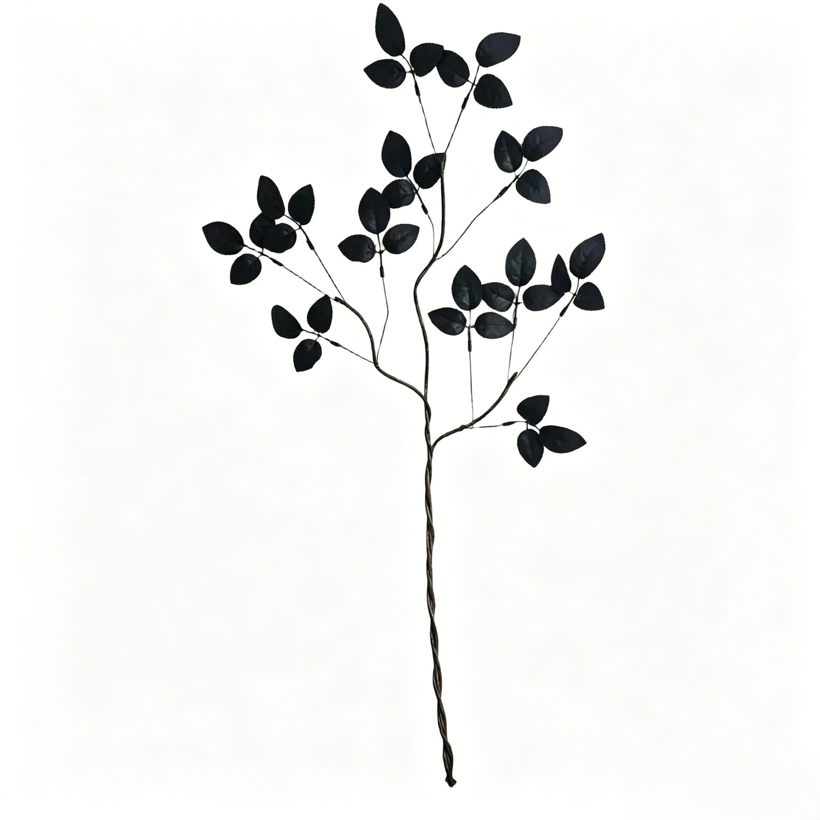 Black Artificial Leaves 70cm 75cm with Withered Branches for Halloween Styling