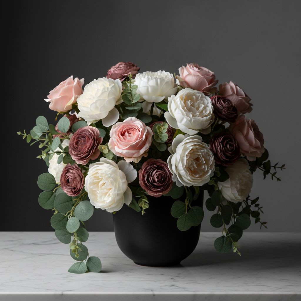 Blush Pink Artificial Roses Set Of 3 Fake Flower Stems Silk Roses Long Stem Wedd