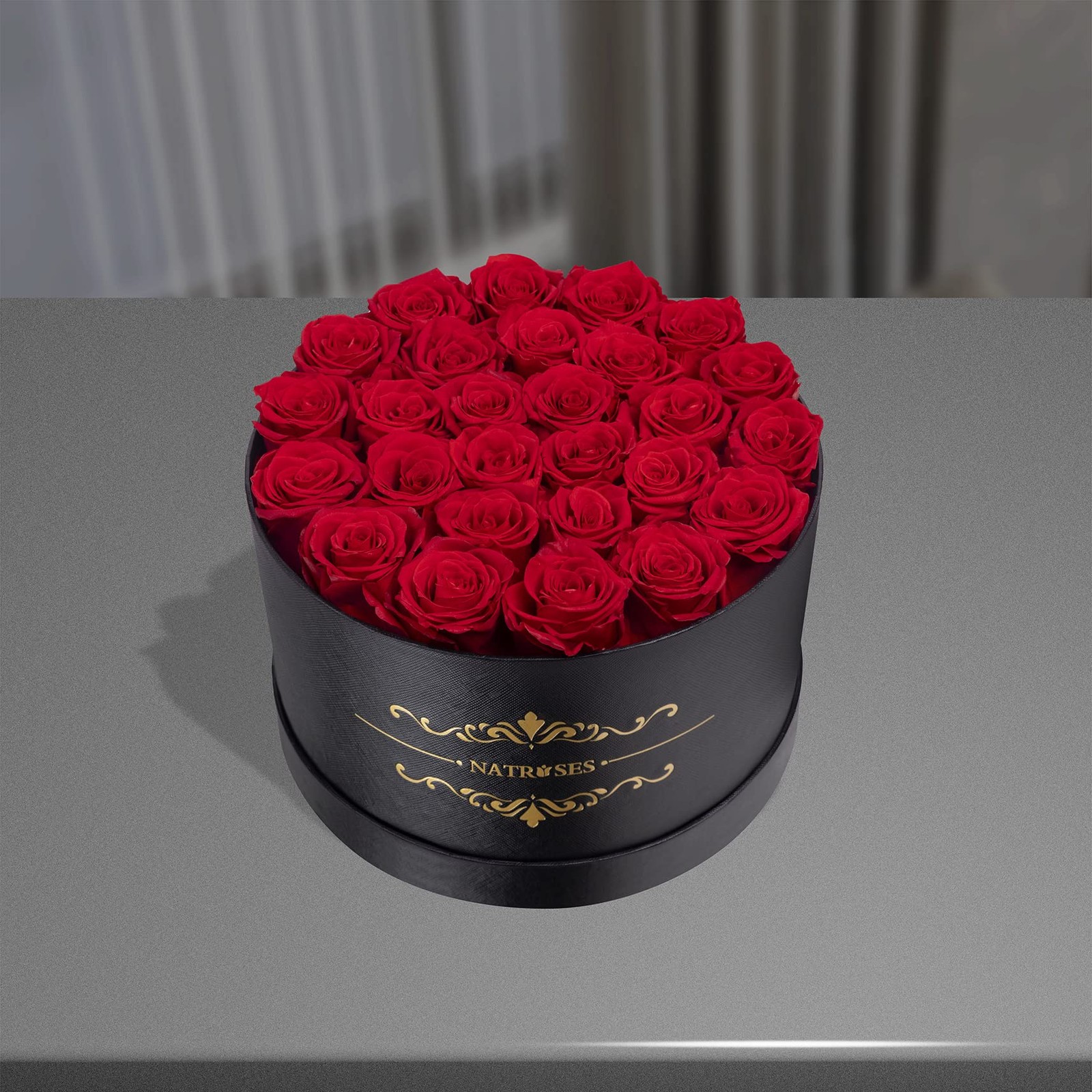 NATROSES Gifts for Her 27 Piece Forever Preserved Roses in a Box, Preserved F…