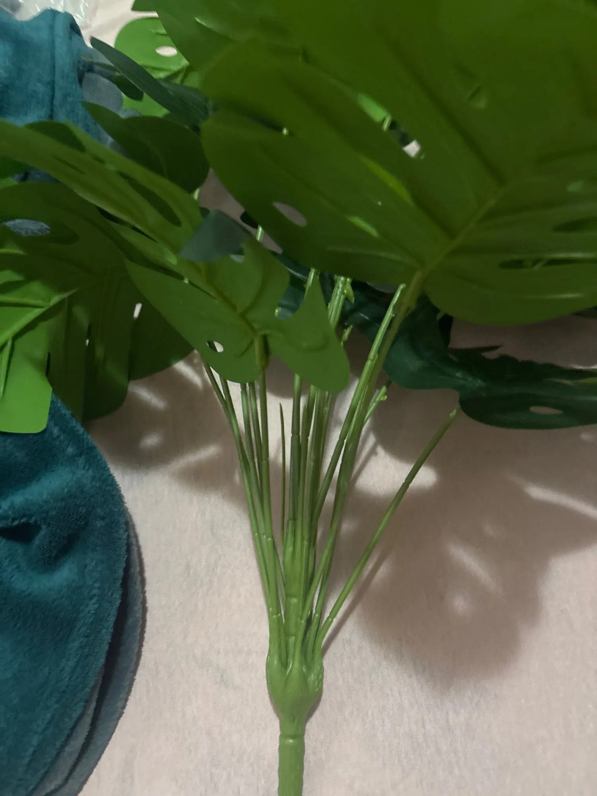 Artificial Palm Tree Realistic Faux Tropical Plant Plastic for Home Office Decor
