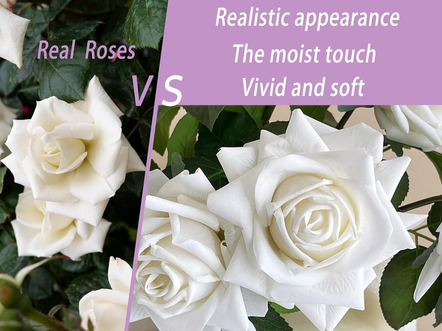 Artificial Flower Rose Bouquet Odorless 12-Stem Lifelike Single Rose Silk