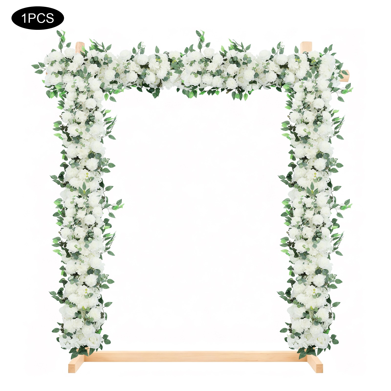 Elegant White Artificial Flowers Artificial Flower Row for Home Party Decoration
