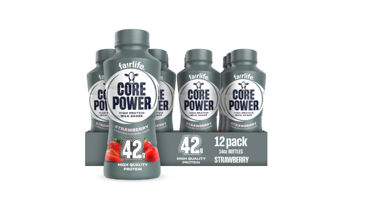 Core Power Elite High Protein Shake, Strawberry, 42g Bottle, 14oz, 12 Pack