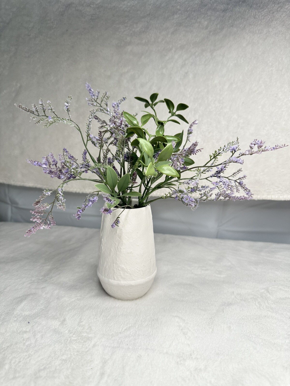 Target Tabletop Arrangement White Ceramic Faux Lavender Plant Modern Decor 1pc