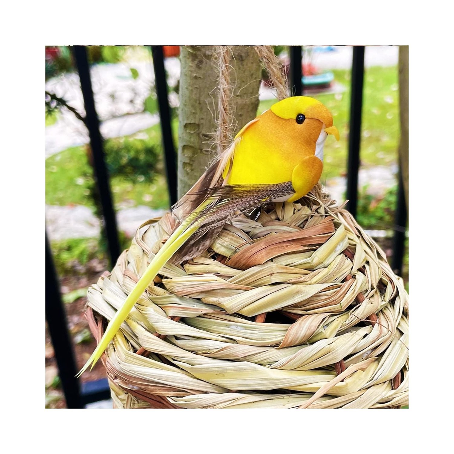 Colorful Foam Birds with Metal Clip for Crafting and Home Decoration 12pcs