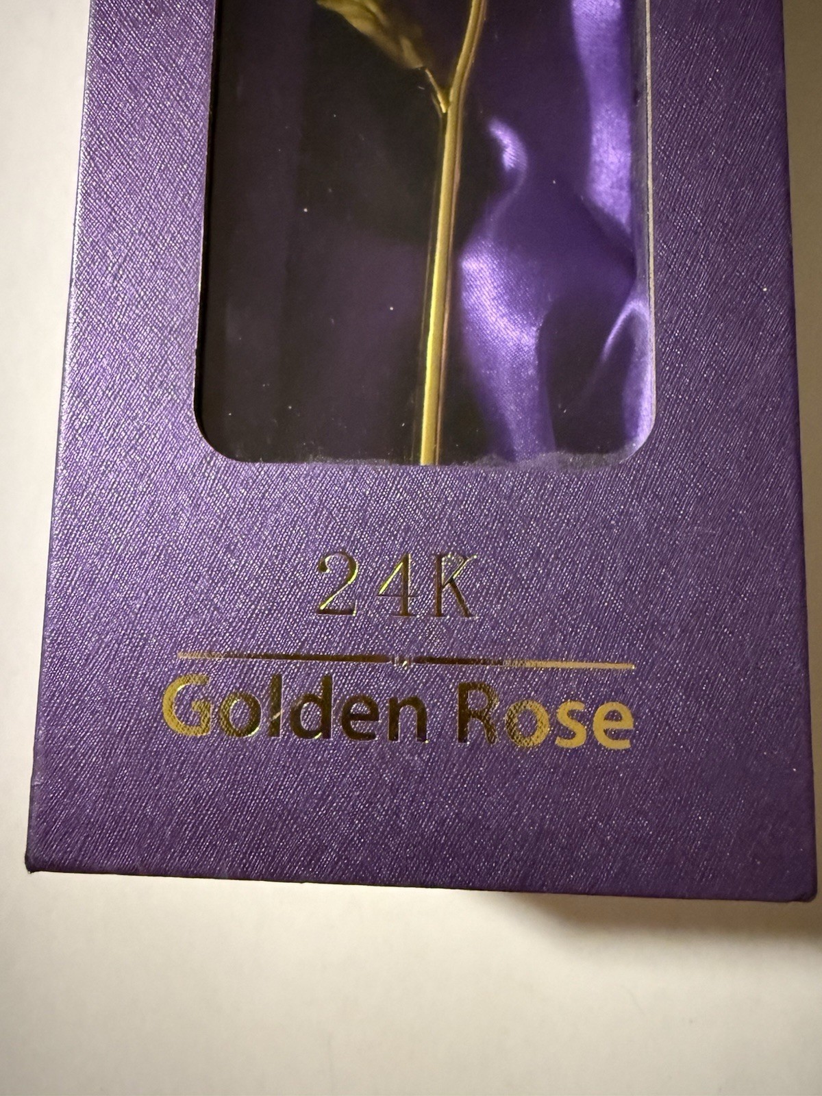 Forever Rose 24K Golden Rose Purple Valentines Day Gift