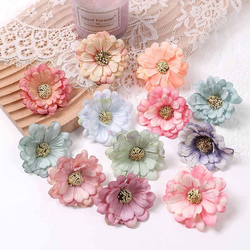 Lotus Artificial Silk Head Flowers Wedding Home Party Decoration Flower 10-20pcs