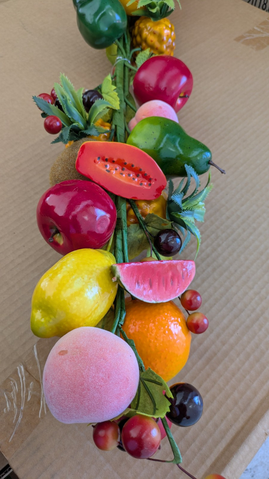 Tropical Mix Fruit Swag for Wall, Home/ Kitchen Decoration, 35″ Long F5Y56 New