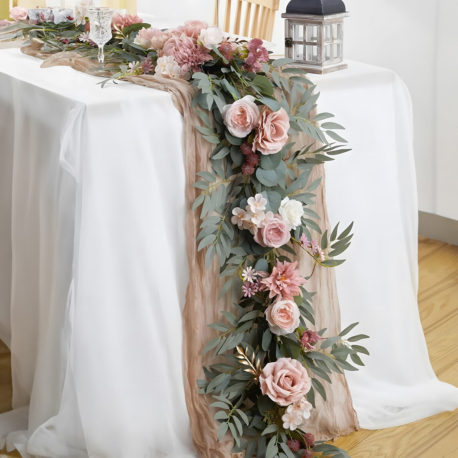 Artificial Flower Garland Spring Summer Floral Vine for Wedding Arch Table Decor