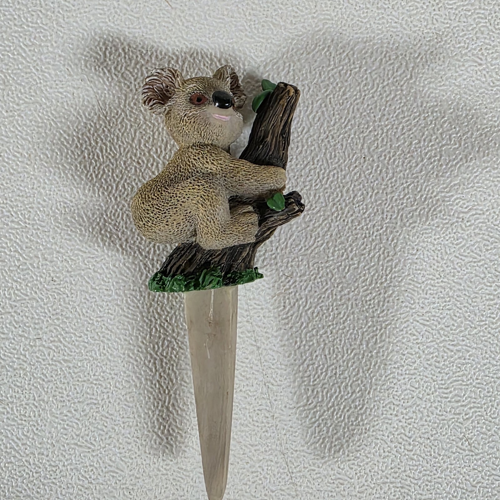 Koala Climbing Tree Plant Pick Flower Pot Decor Indoor Outdoor Figure Wide Post