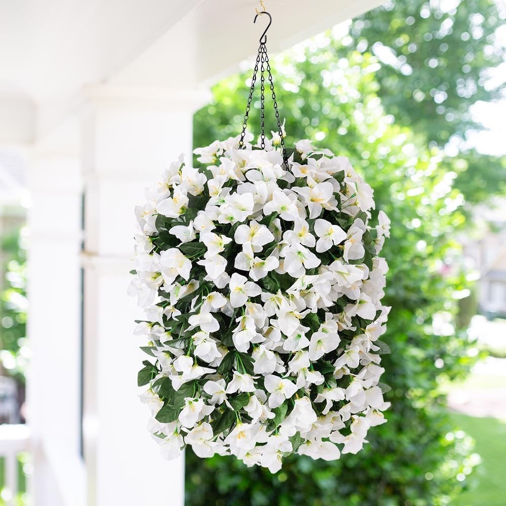 All-Season 2 PCS Artificial Bougainvillea – Stunning Fake Flower Trailing Vines