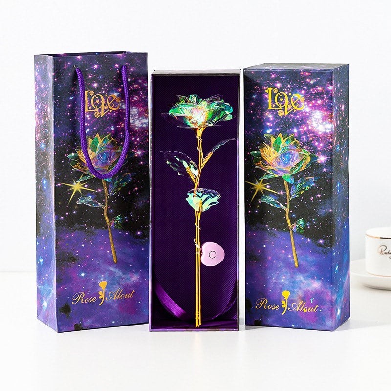 24K Golden Rose, with Gift Box for Mother’s Day and Valentim Day