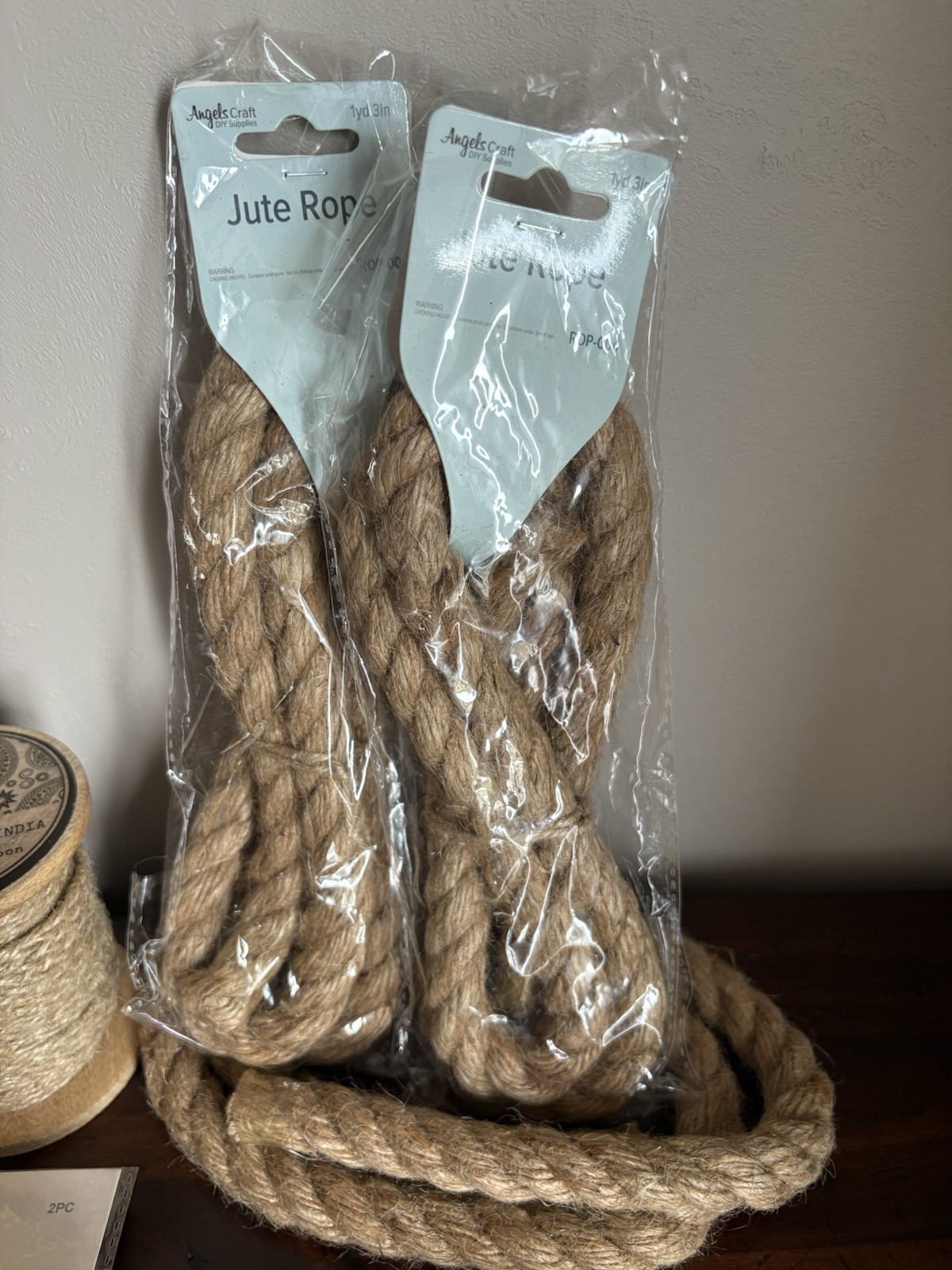 Jute Burlap Bundle Table Runners, Wired Jute Cord, Ribbon, Rope, Gift Bags