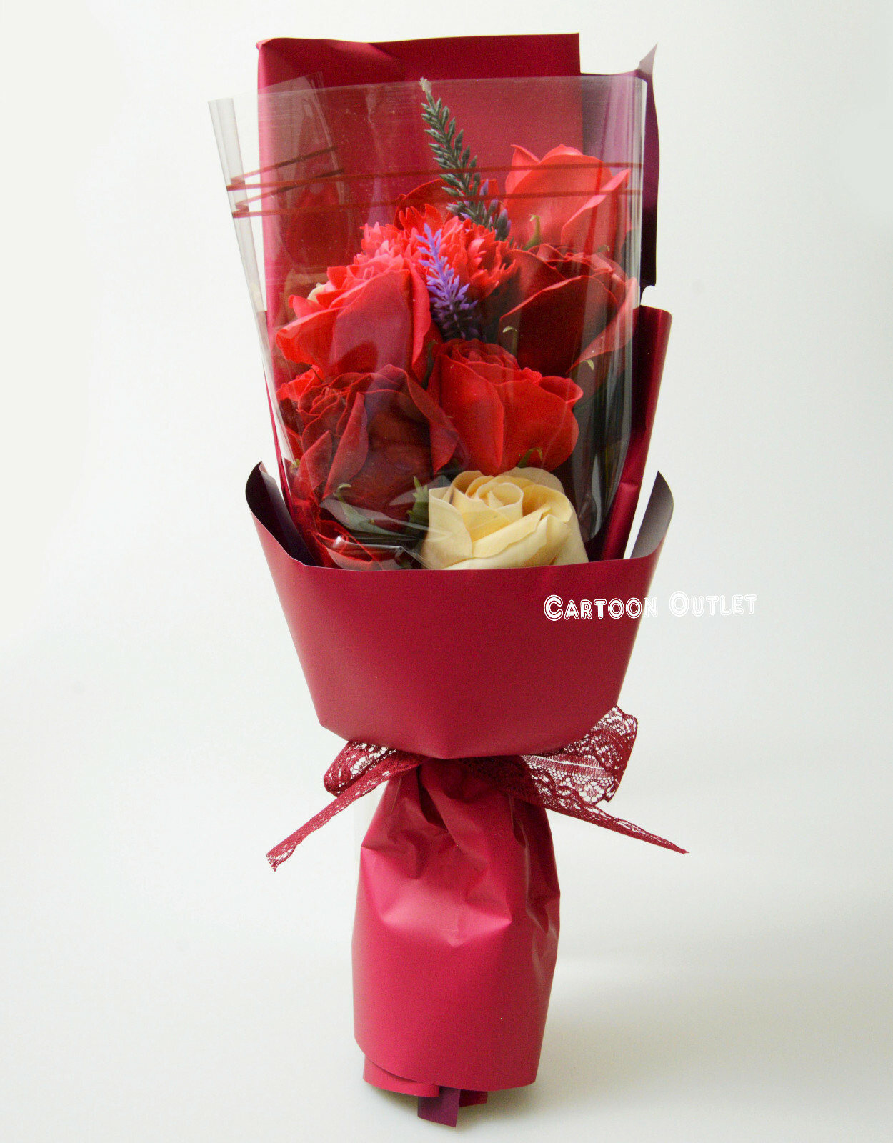 Red Scented Soap Rose Bouquet W/ Gift Box Birthday Gift Trending Rare Find