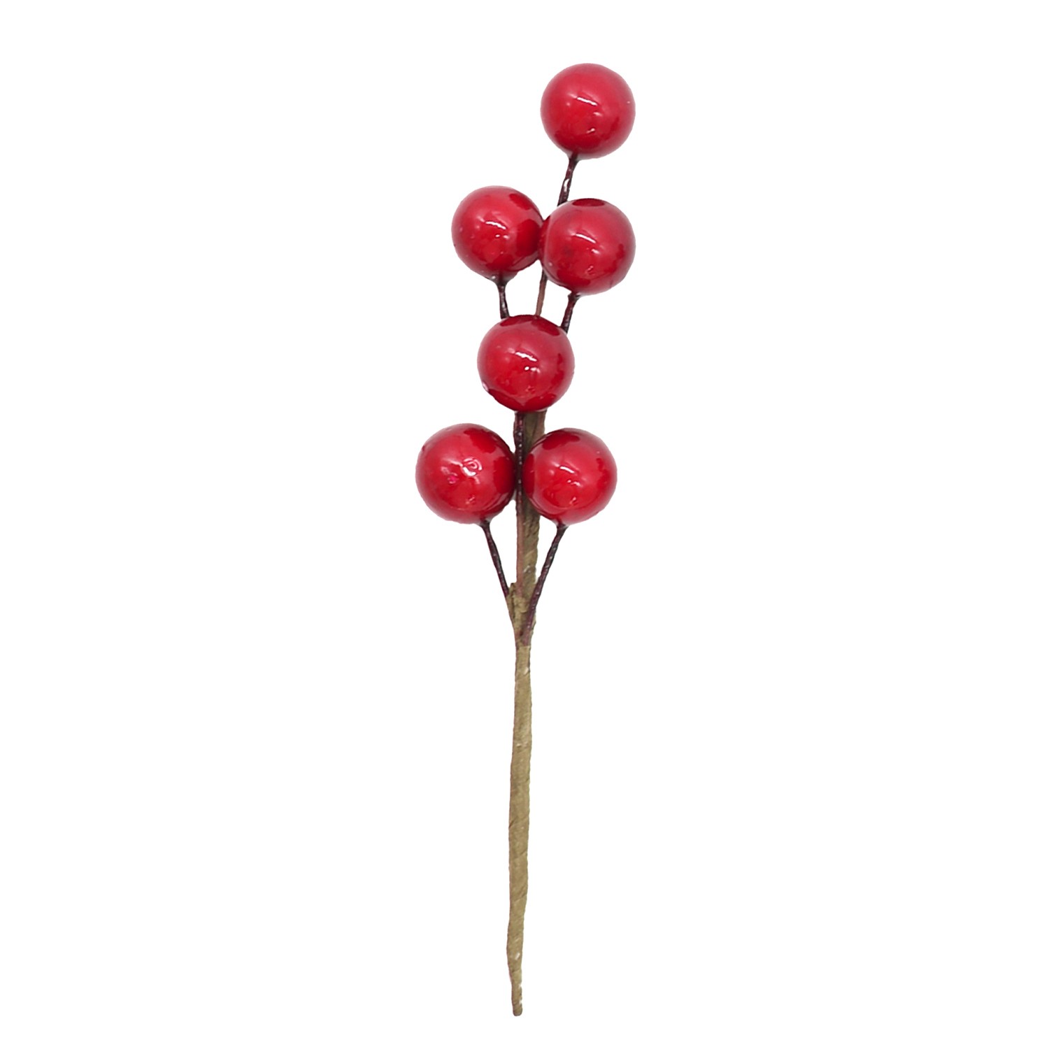 12x Christmas Red Berry Cranberry Picks Stems XMAS Craft Home Décor Wreath Gift