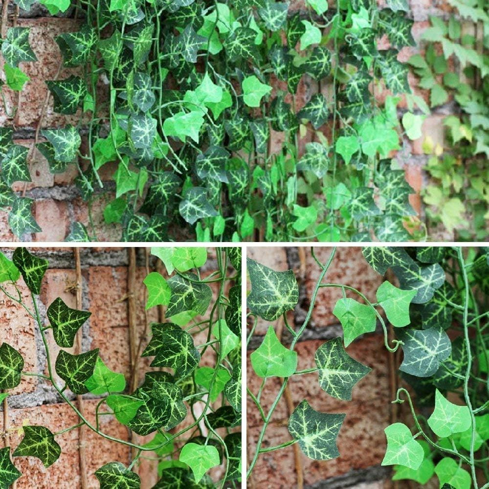 24 Pack / 82 inch (Total 164 Feet) Artificial Ivy Garland Fake Leaf Plants Vine