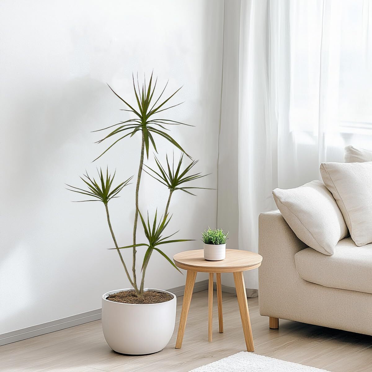 ARTIFICIAL DRACAENA MARGINATA4FT TALL FAKE PLANTS ARTIFICIAL DRACAENA MARGINATA