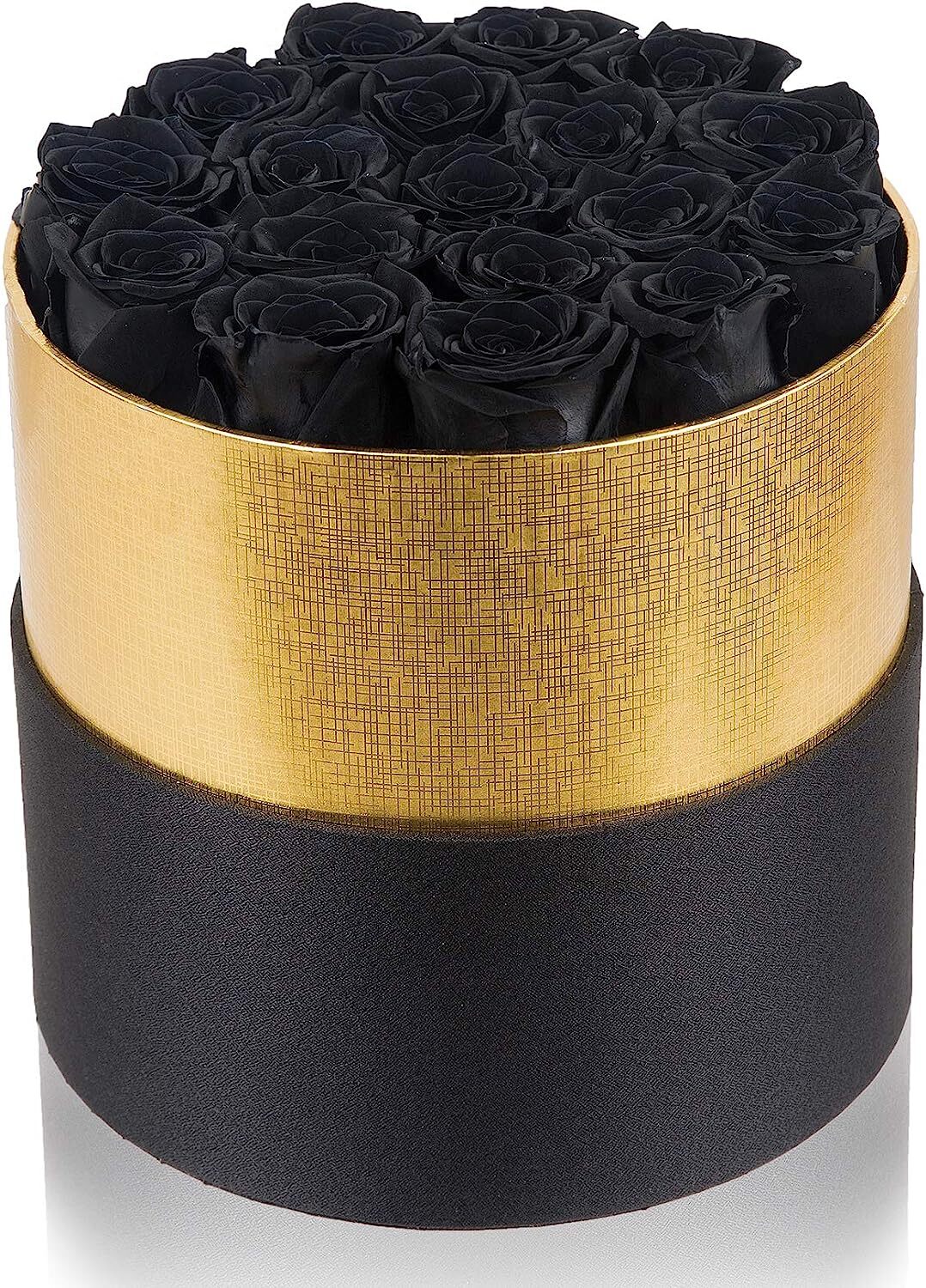 Perfection Handmade Black Preserved Roses in a Gift Box That Last 2 to 3 Years