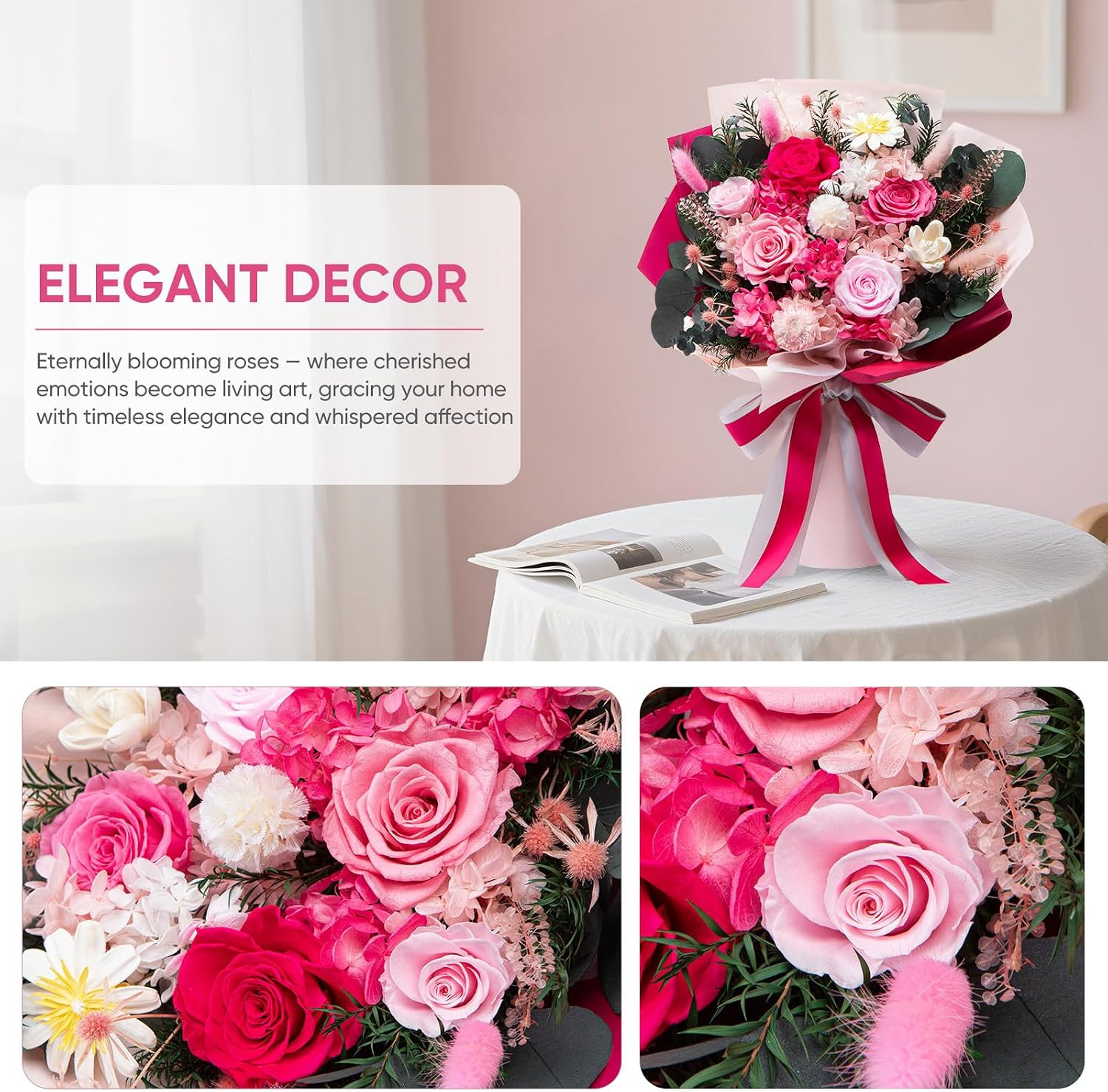 Flowers for Delivery Preserved Flower Bouquet Forever Fresh Flowers Birthday Gif