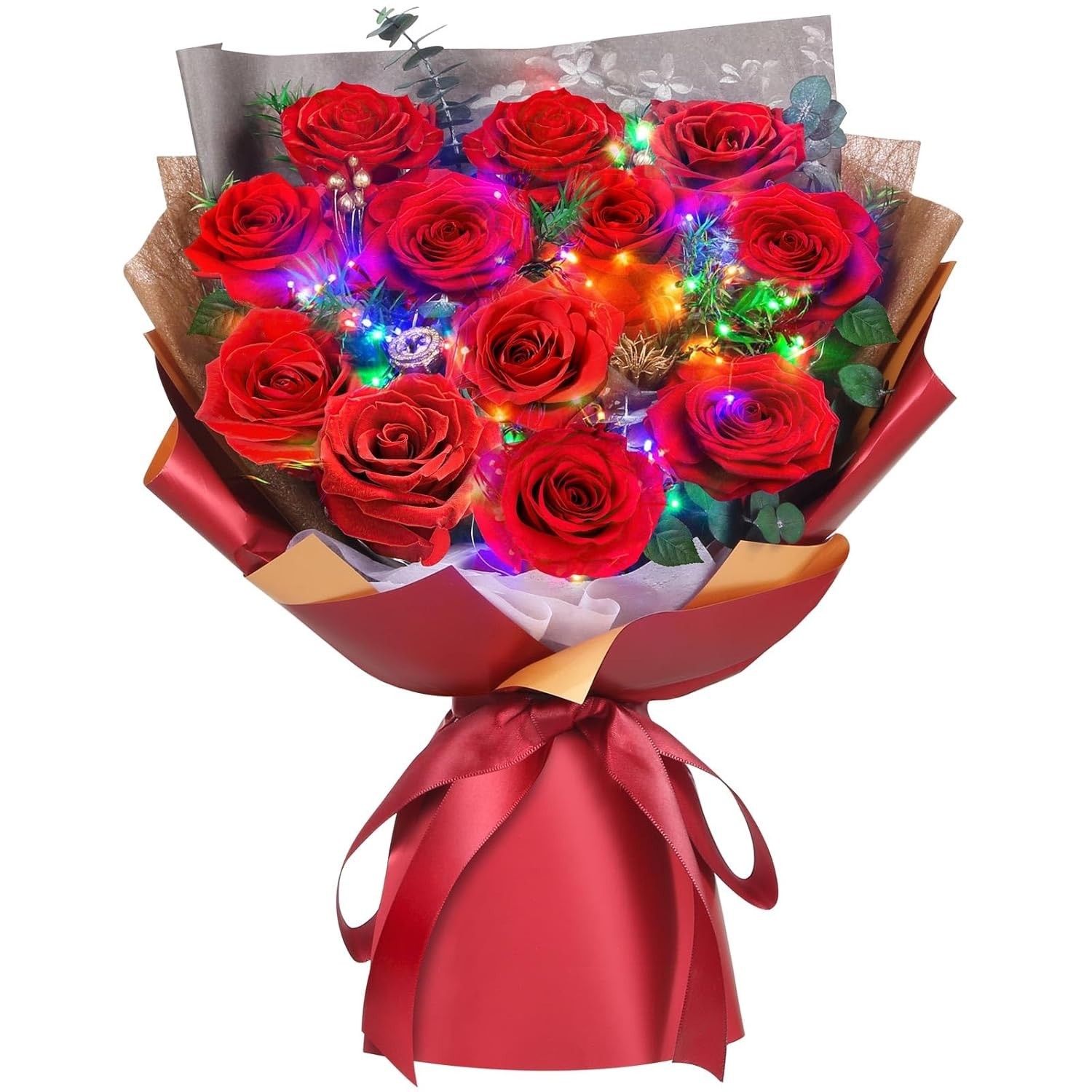 Preserved Roses Bouquet Valentine’s Day Gift Long Lasting Beauty for Women