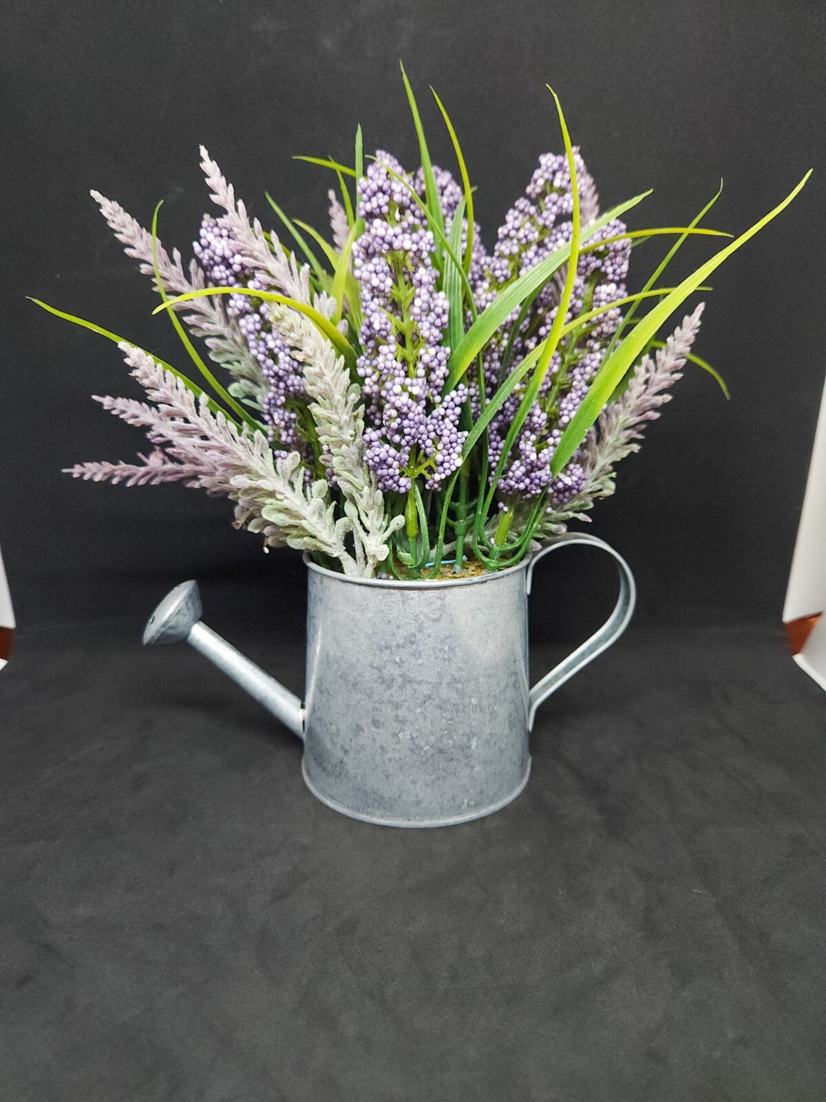lavender in metal watercan home decor