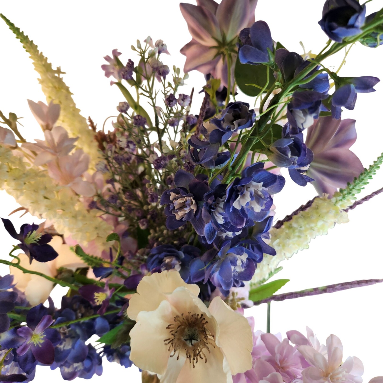 Artificial Purple & Lavender Flower Bouquet Hand-Tied Arrangement Stunning Displ