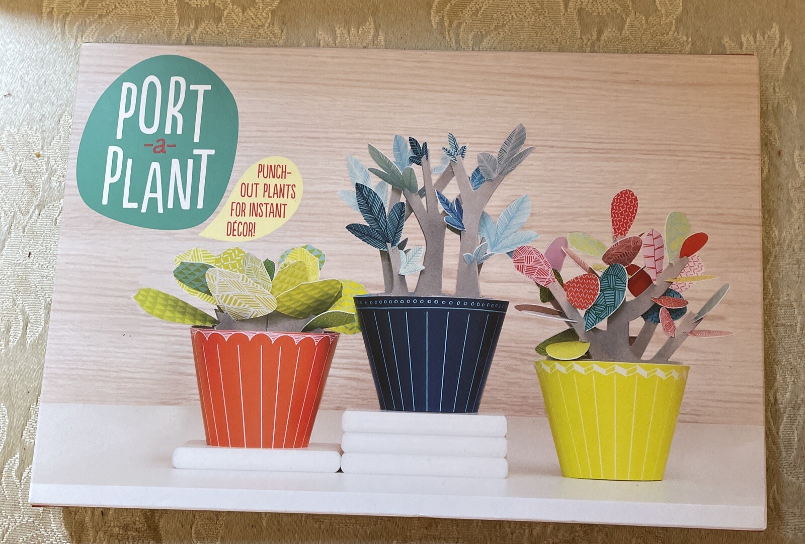Port-A-Plant: Punch-Out Plants for Instant Decor With Paper Stems, Colorful
