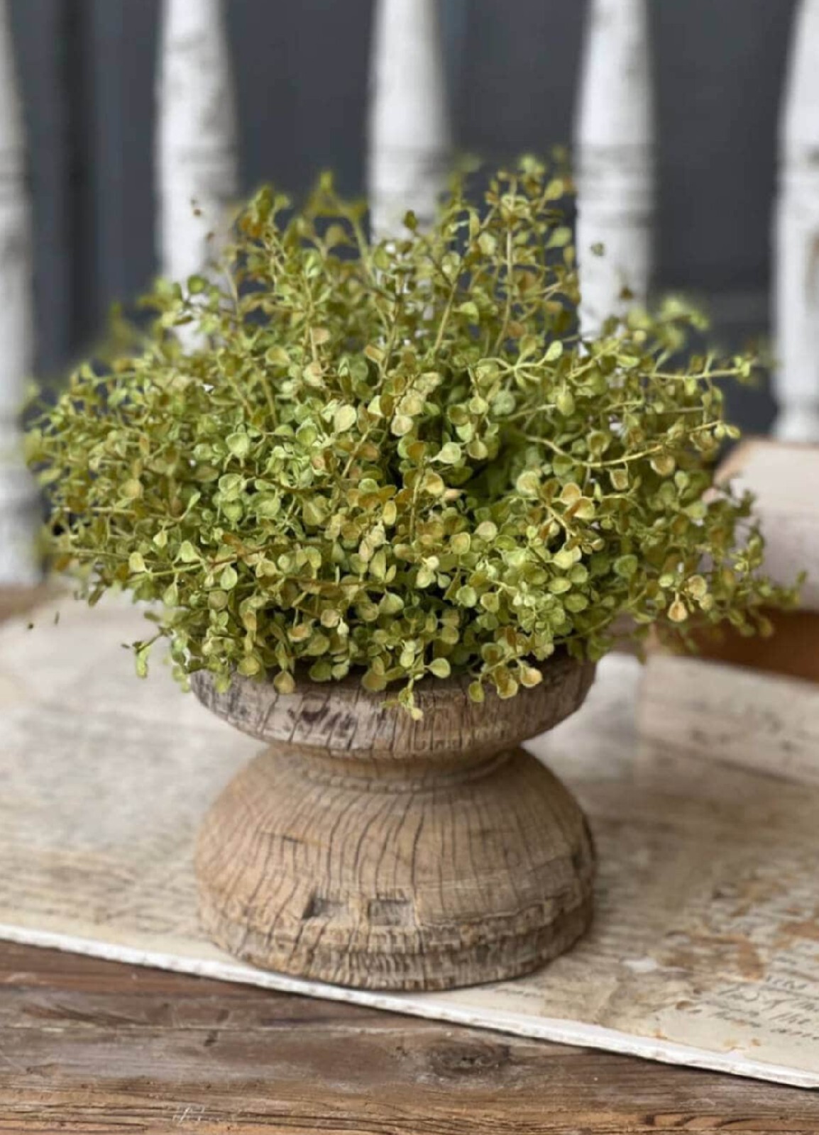 7″ Baby’s Grass Half Sphere Floral Accent Decor