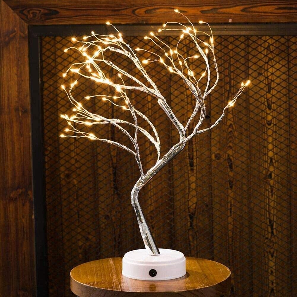 Branch Lights 108 LEDs New Silver Copper Wire Tree Branches Bonsai Table Tree…