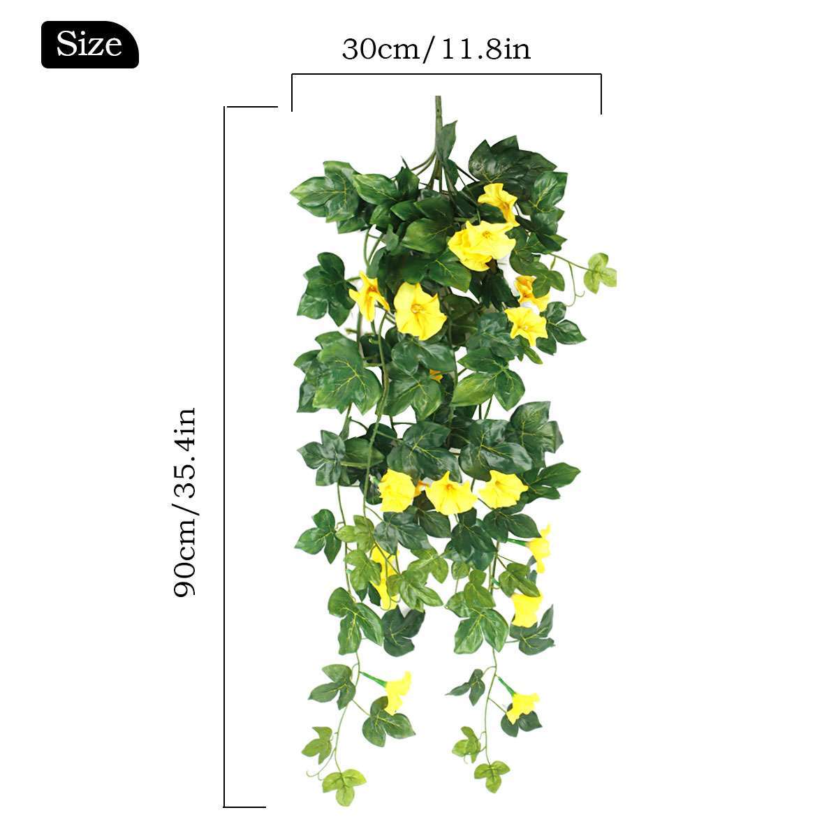 Artificial Fake Hanging Flower Vine Plant Home Garden Decor Indoor Outdoor US