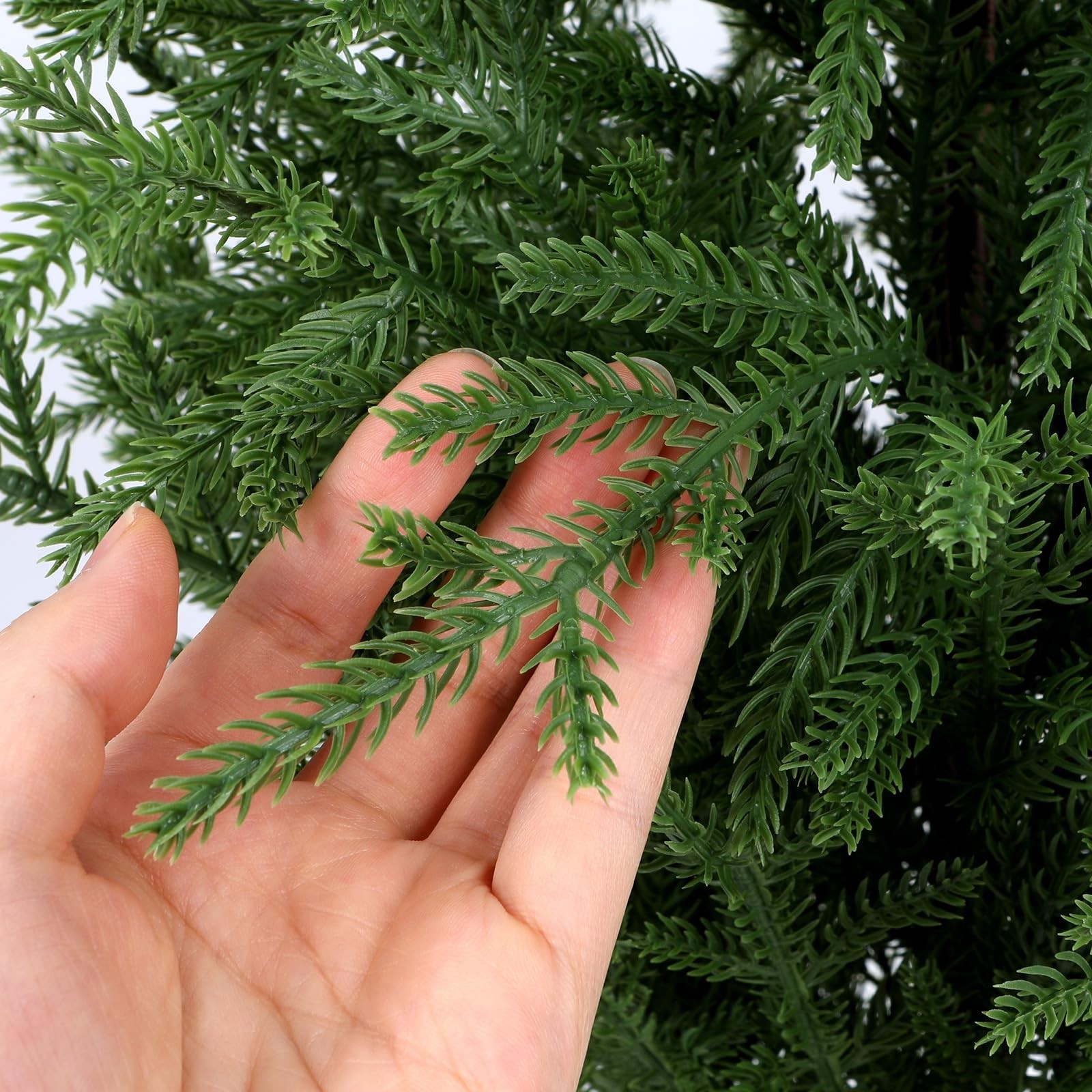5FT Faux Topiary Trees – UV Resistant Potted Pine Shrubs for Indoor/Outdoor Déco