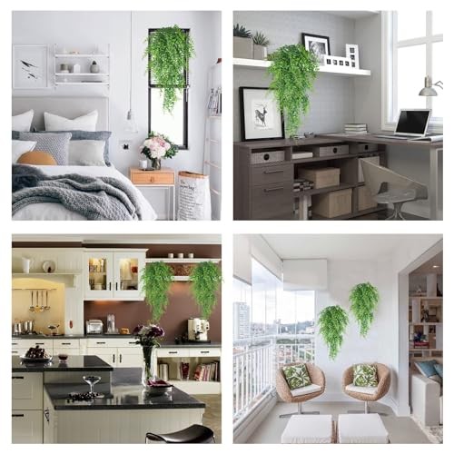 Artificial Hanging Plants Fern Vine – Fake Ivy Leaves Decoration for Indoors 2