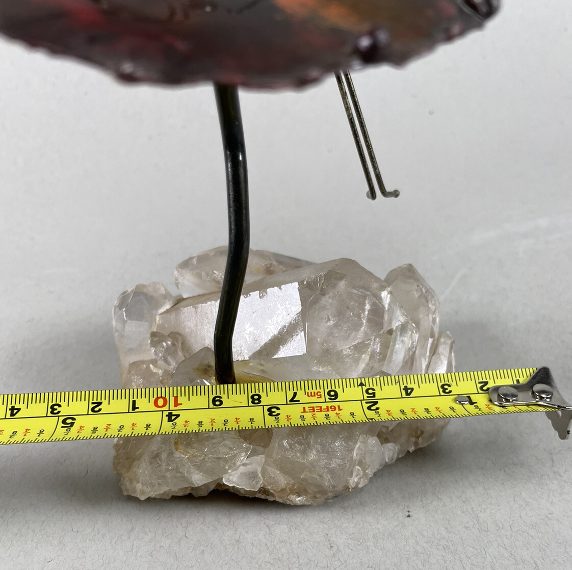 Primantis Copper Sculpture Quartz Base