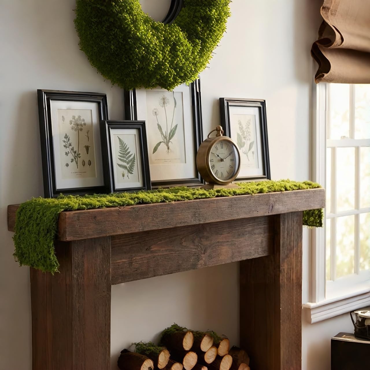 Artificial Moss Table Runner for Wedding Decor and Crafts, 4×47 Inch