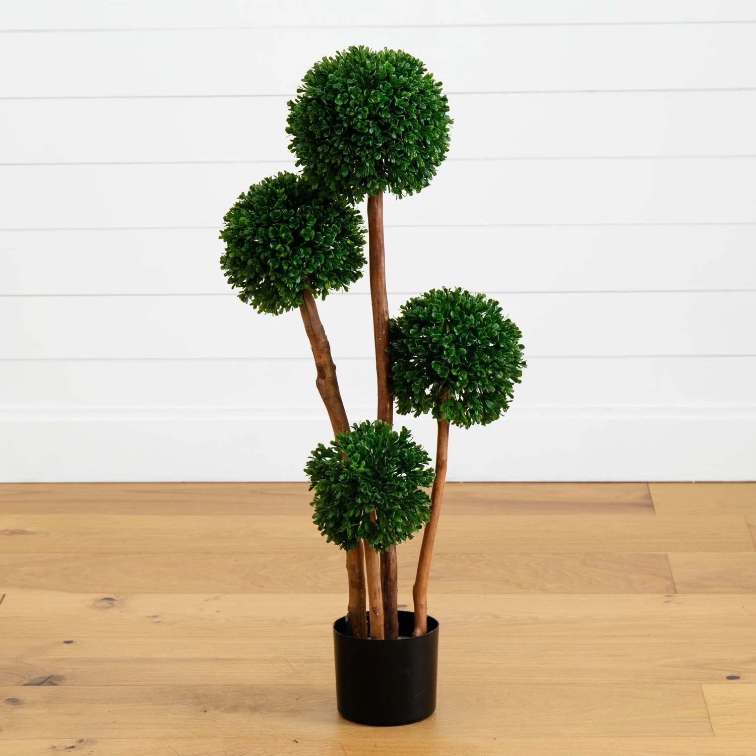 3’ UV Artificial Boxwood Topiary Tree Indoor/Outdoor