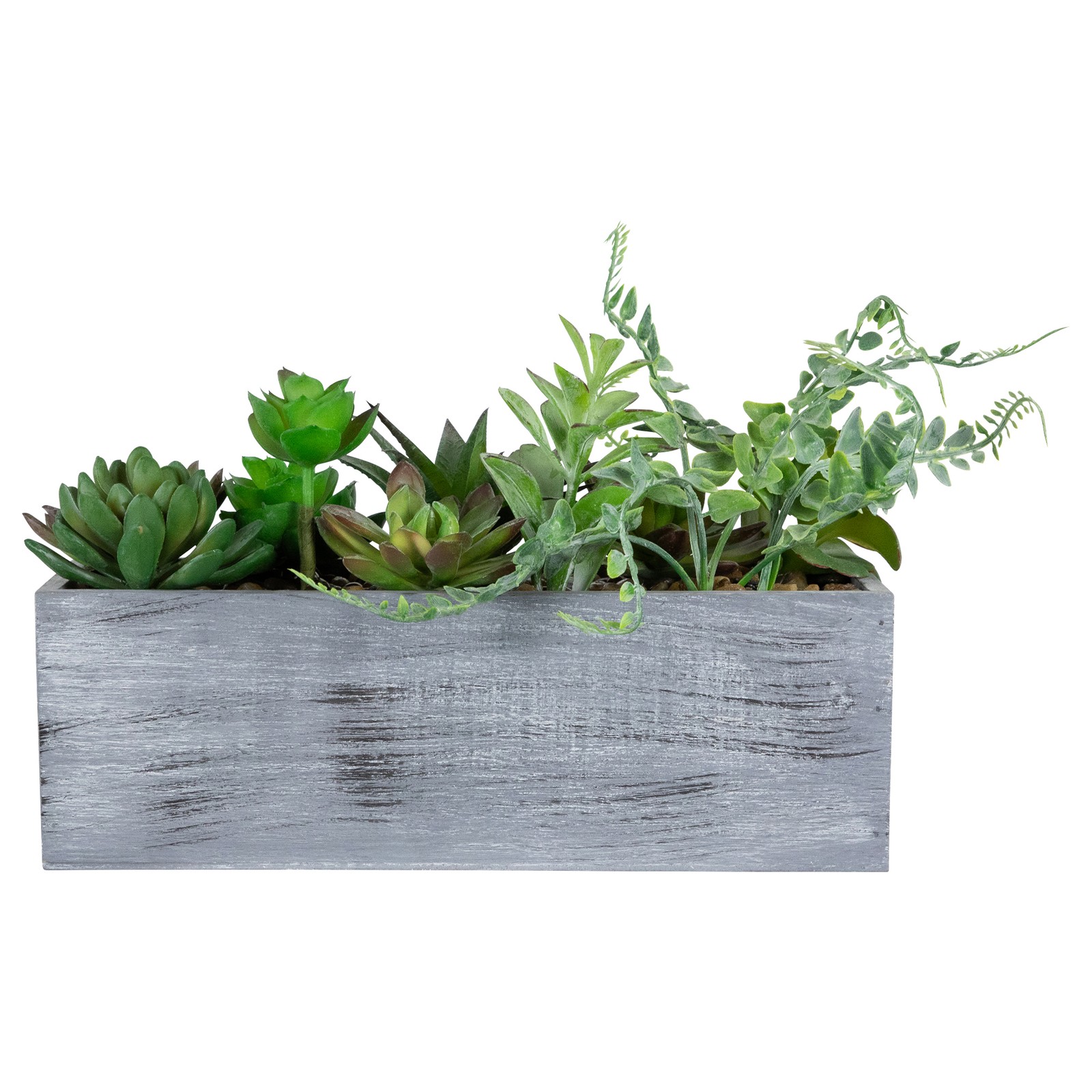 Northlight 11.75″ Artificial Mixed Succulent Plants in a Rectangular Planter