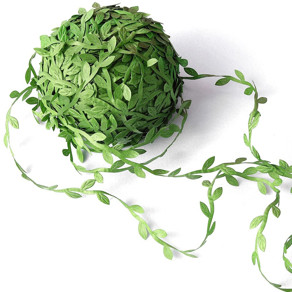 Artificial Greenery Eucalyptus Vine, 132ft Green Plants Fake Hanging Leaves J…